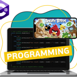 Programación en C#. El asombroso mundo de juegos en 2D - Школа программирования для детей, компьютерные курсы для школьников, начинающих и подростков - KIBERone г. Barcelona